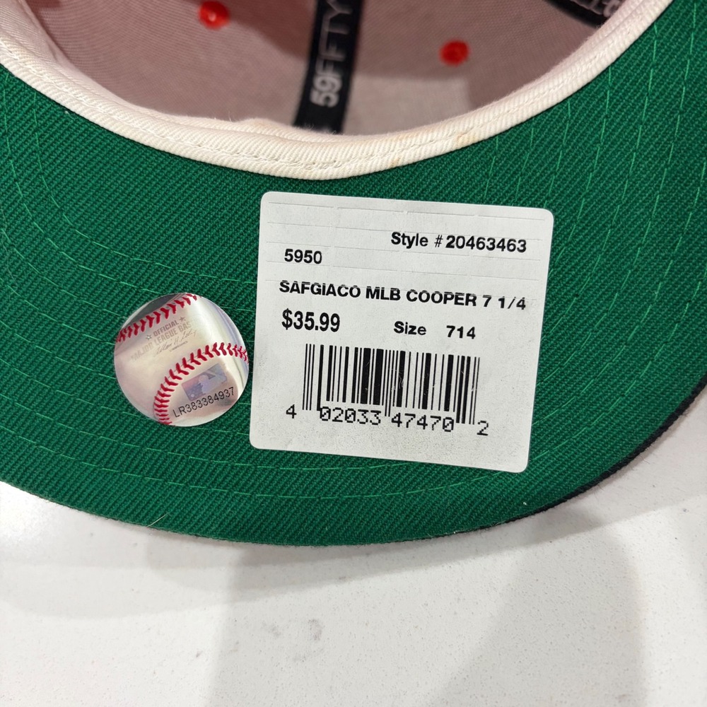 New Era 59FIFTY San Francisco Giants 50th Anniversary Fitted Hat 7 1/4 Orange - Picture 6 of 6